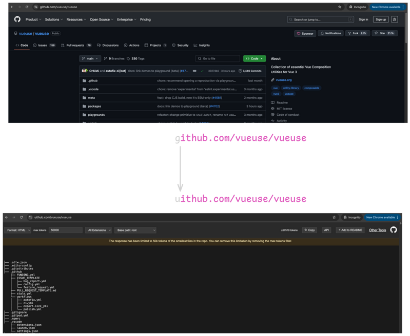 Get all tokens out of a repo