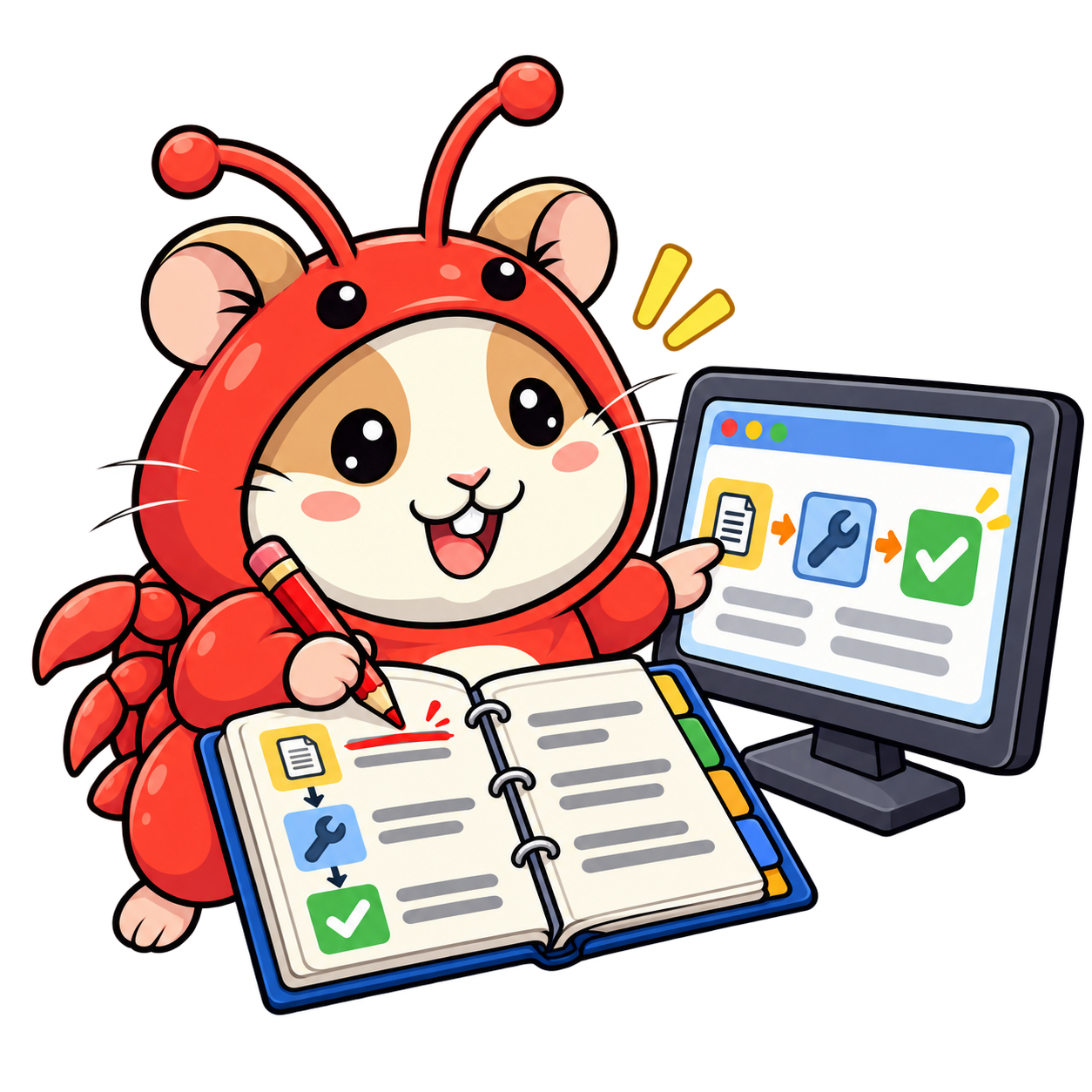 Hamcrab compares a feature map with a running app and corrects an outdated entry.